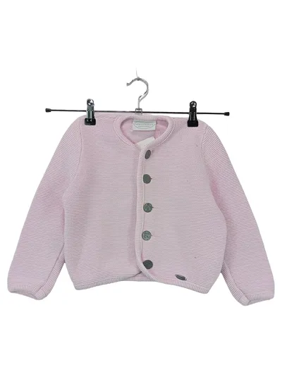 Giesswein Strickjacke Mädchen Rosa Gr. 116 Baumwolle Klassisch