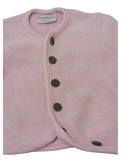 Giesswein Strickjacke Mädchen Rosa Gr. 116 Baumwolle Klassisch