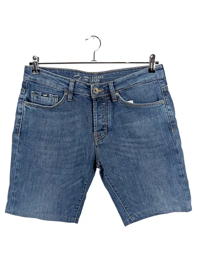 GAS Anders Slim Jeans Shorts Herren W32 Blau Denim Bermuda