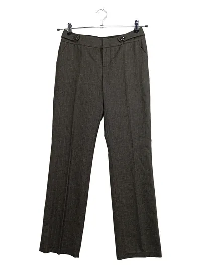 ARMANI EXCHANGE Damen Anzughose Gr. 36 Braun Nadelstreifen Wolle Business