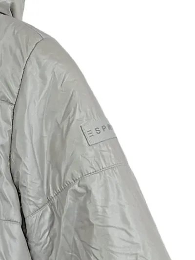 Esprit Kinder Winterjacke Mädchen Grau Kapuze Gesteppt Gr. 140