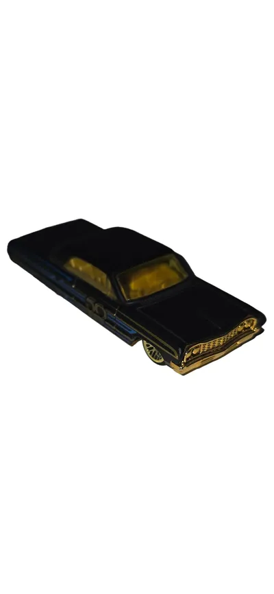Hot Wheels 64 Impala Modellauto Sammlerfahrzeug Schwarz 8cm