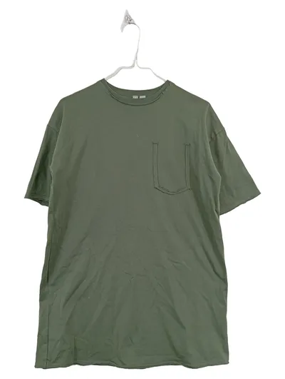 ASOS Herren T-Shirt Brusttasche Oliv Gr. 30 Baumwolle Casual