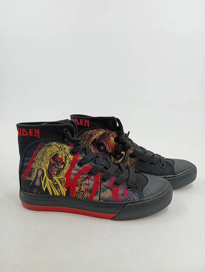 EMP Iron Maiden Herren High Top Sneaker Schuhe Gr. 38 Schwarz Streetwear 2
