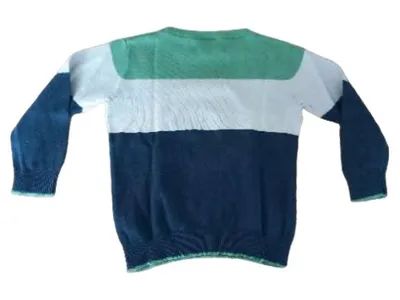 STOP+GO Kinder Pullover Gr. 104 Gestreift Mehrfarbig Baumwolle Casual