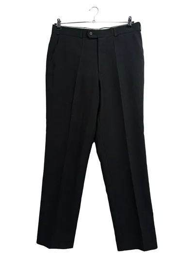 CANDA Herren Anzughose Schwarz Gr. 50 Business Bundfalten Polyester