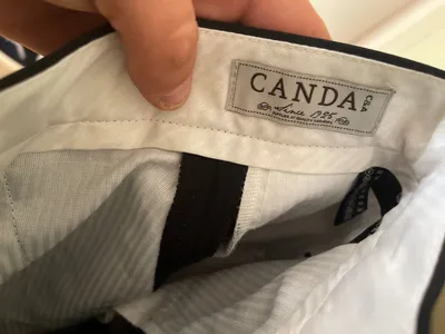 CANDA Herren Anzughose Schwarz Gr. 50 Business Bundfalten Polyester