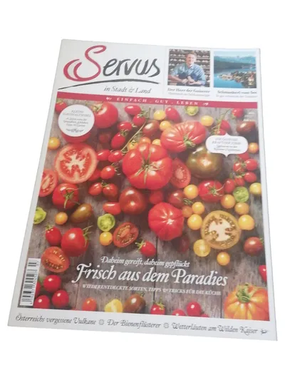 Servus in Stadt & Land Magazin Frisch aus dem Paradies Tomaten Kochen Garten