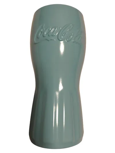 Coca-Cola Glas Türkis McDonald's Edition 300ml Relief Logo Trinkglas Sammelglas