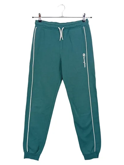 Champion Jogginghose Kinder Jungen Gr. 164 (XL) Grün Sporthose Logo Baumwolle