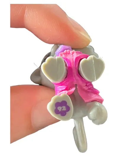 Littlest Pet Shop Katze #92 Sammelfigur mit Schal Grau 4cm
