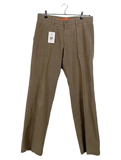 HUGO BOSS Orange Herren Cordhose Braun Gr. 50 W33 Casual Baumwolle