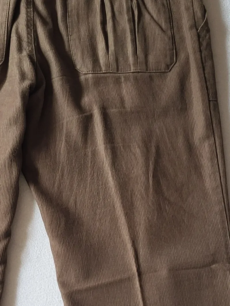 HUGO BOSS Orange Herren Cordhose Braun Gr. 50 W33 Casual Baumwolle 3