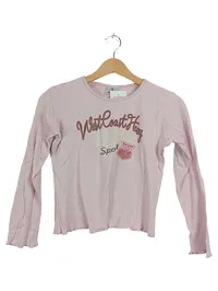 CRASH ONE Langarmshirt Gr. 152 Rosa West Coast Print Mädchen Shirt Baumwolle 1
