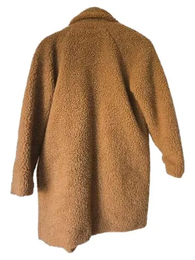 ONLY Teddy Mantel Damen Gr. 36/S Braun Felljacke Kunstfell Winterjacke
