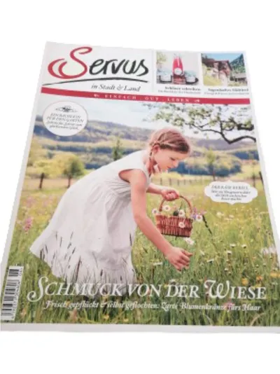 Servus Magazin Blumenkränze DIY Gartengestaltung Landleben