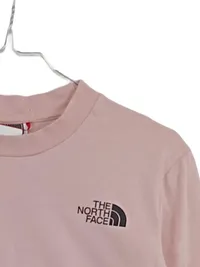 The North Face Damen Langarmshirt Cropped Top Logo Print Pink Gr. 34 XS Casual 3