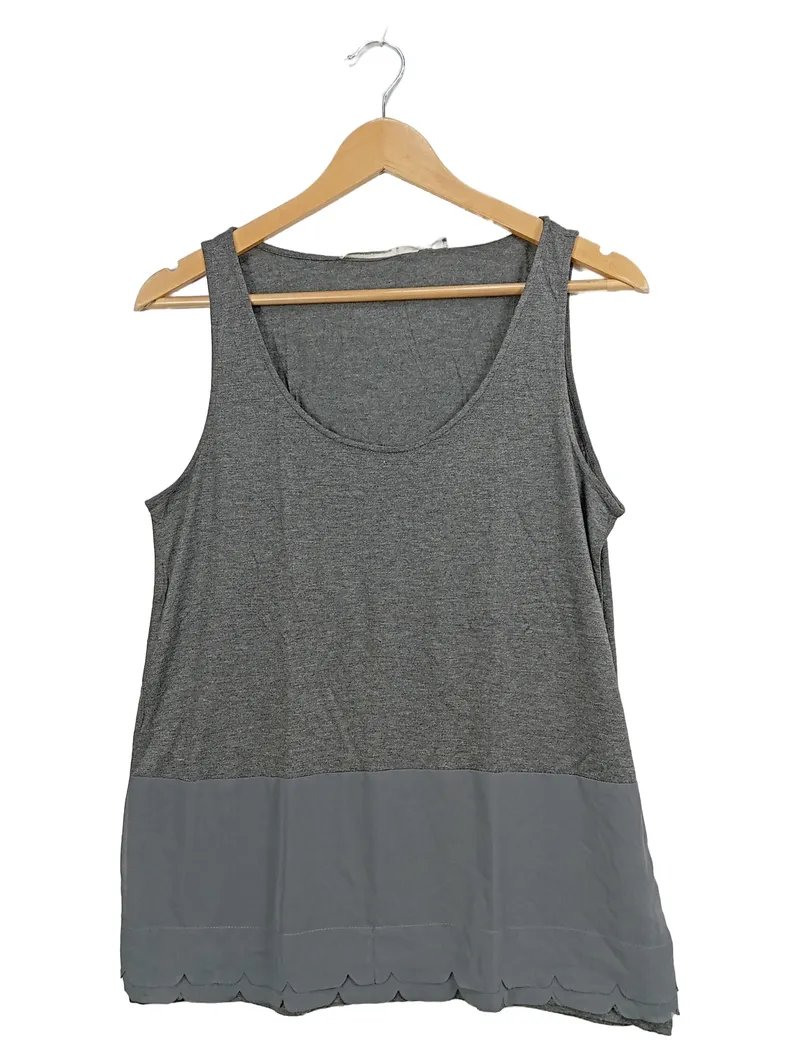 Dorothee Schumacher Damen Top Gr. 40/L Grau Tanktop Shirt 1