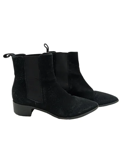 Aeyde Damen Chelsea Boots Stiefelette Schwarz Wildleder Gr. 39