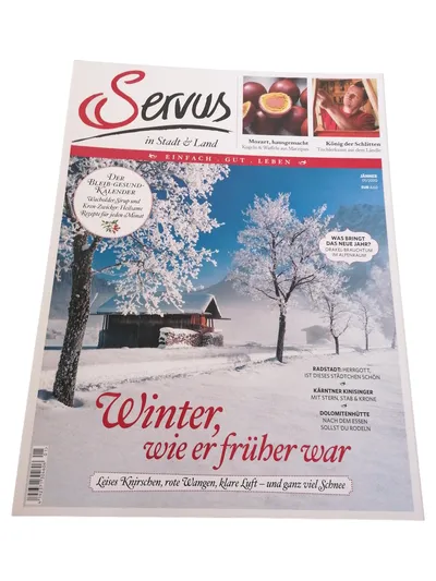 Servus in Stadt & Land Jänner 2020 Magazin Winter Rezepte Brauchtum Alpen