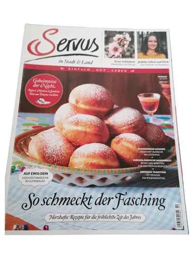 Servus in Stadt & Land Februar 2020 Fasching Rezepte Träume Bräuche