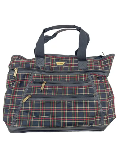 Travelite Reisetasche Kariert Blau Rot Grün Weekender Handgepäck