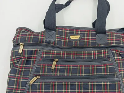 Travelite Reisetasche Kariert Blau Rot Grün Weekender Handgepäck