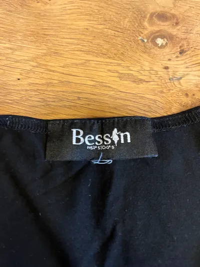 Bessin Damen Top Tanktop Gr. 40/L Schwarz Basic Ärmellos Baumwolle