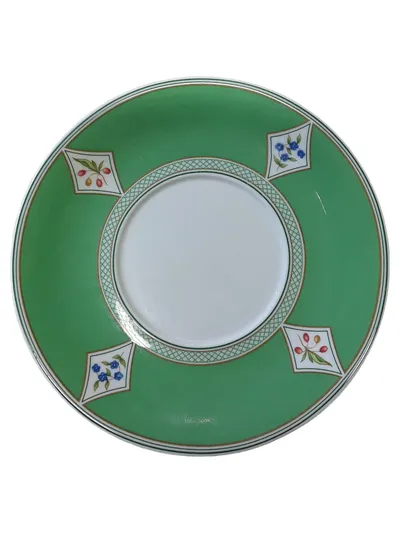 Villeroy & Boch EDEN Unterteller Porzellan Grün Blumen 14,5 cm Klassisch