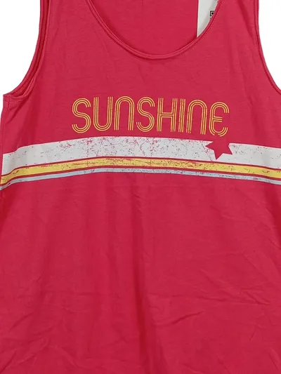 Esmara Damen Top Sunshine Gr. 36-38 Pink Baumwolle Tanktop