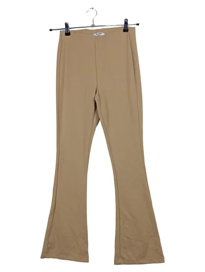 NA-KD Damen Schlaghose Flared Pants Beige Gr. S Stretch Casual