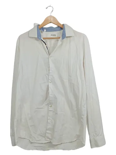 Selected Homme Freizeithemd Herren XL Weiß Casual Langarm Hemd