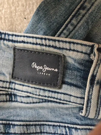 Pepe Jeans London Damen Slim Fit Jeans W28/L33 Hellblau Stretch