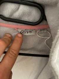 Alive Kinder Fleecejacke Gr. 146/152 Grau Rosa Reißverschluss 5