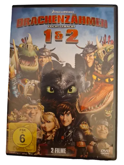 DreamWorks Drachenzähmen Leicht Gemacht 1 & 2 DVD Animationsfilm FSK 6