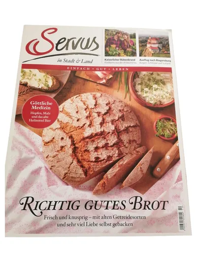 Servus Magazin Oktober 2021 Brotbacken alte Getreidesorten Bier Heilmittel