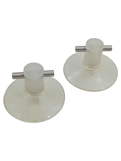 Plug & Play Design Handtuchhaken hak-ein 2er Set Saugnapf Transparent
