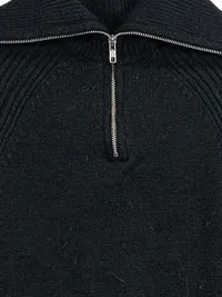 ASOS Design Pullover Damen Gr. 32 XXS Schwarz Reißverschluss Strick Casual 3