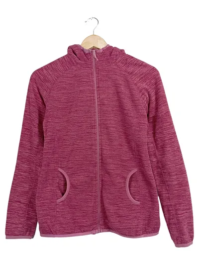 Mountain Warehouse Damen Fleecejacke Kapuze Reißverschluss Pink Gr. 38/M Outdoor