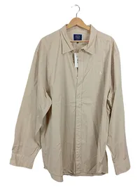 Charles Tyrwhitt Herren Freizeithemd Baumwolle Langarm Beige 3XL 1