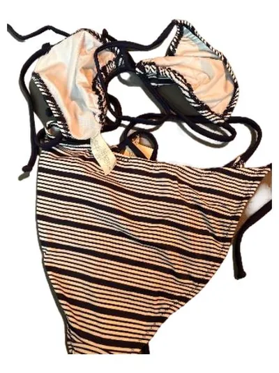 Golden Lady Bikini Damen Gr. 85/40 Blau Weiß Gestreift Maritim NEU