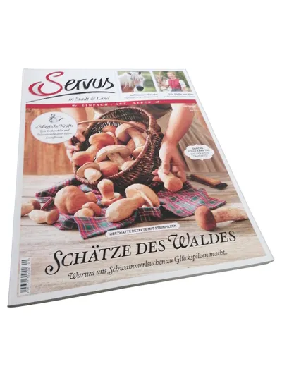 Servus Magazin September 2023 Schätze des Waldes Pilze Landleben