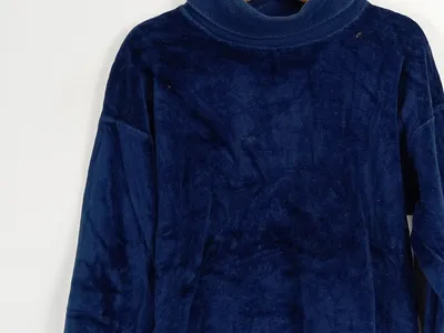 Formicula Rollkragenpullover Gr. 128 Blau Baumwolle Viskose Kinder Pulli Nicki