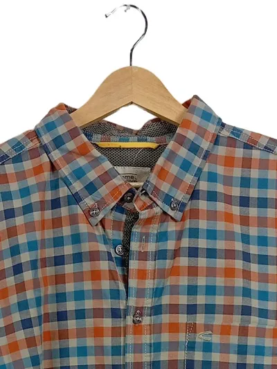 Camel Active Herren Freizeithemd Kariert Langarm Baumwolle Gr. 52 XL