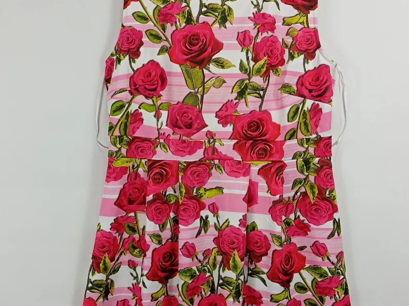BODYFLIRT Damen Sommerkleid Midikleid Blumenmuster Falten Bunt Gr. 44 XXL 4
