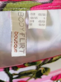 BODYFLIRT Damen Sommerkleid Midikleid Blumenmuster Falten Bunt Gr. 44 XXL 5