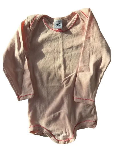 Petit Bateau Baby Body Mädchen Gr. 86 Rosa Langarm Baumwolle