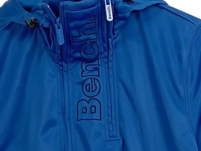 Bench Trainingsjacke Herren Sport Kapuzenjacke Blau Gr. 46/S Polyester