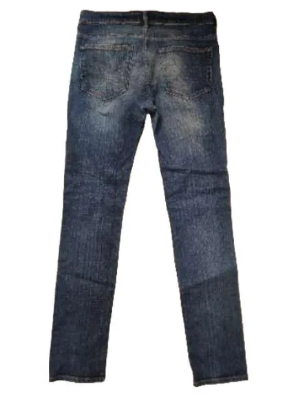 ACNE STUDIOS Jeans Herren W31/L32 Straight Leg Denim Blau Used Look 2