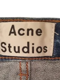 ACNE STUDIOS Jeans Herren W31/L32 Straight Leg Denim Blau Used Look 5